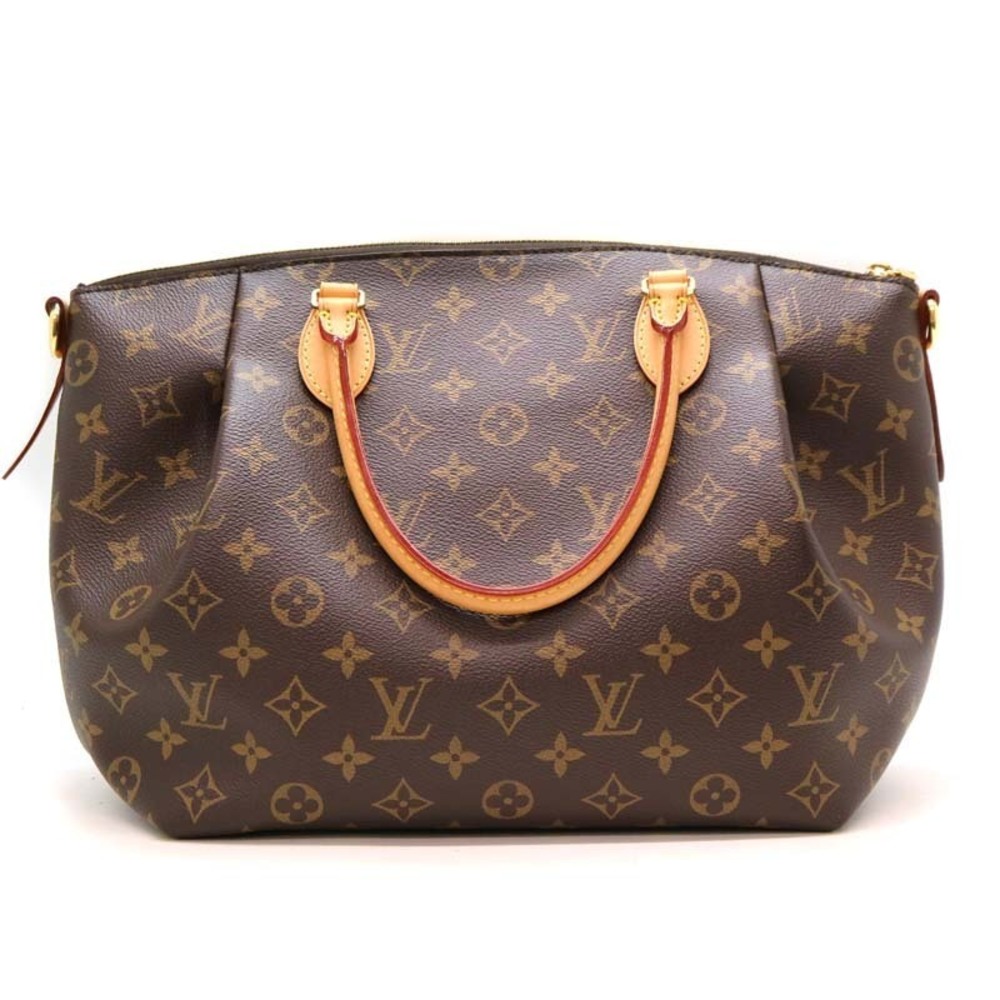 Louis Vuitton Monogram Shoulder Bag Turenne Brown Handbag LV Canvas